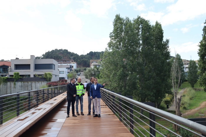 Abre al público la renovada pasarela sobre el río Queiles tras finalizar las obras de acondicionamiento en Tudela