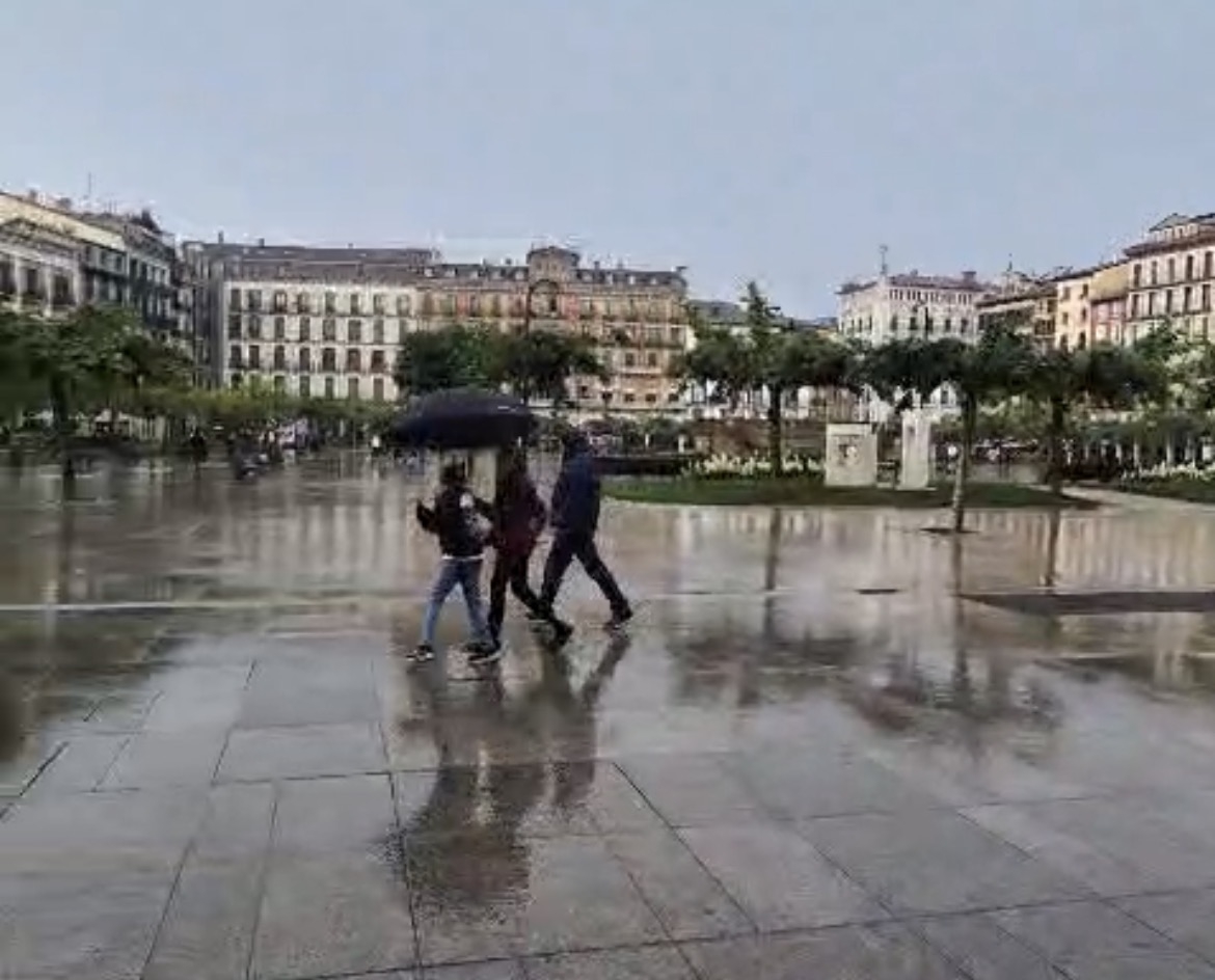 Tormentas y chubascos fuertes este jueves por la tarde en Navarra