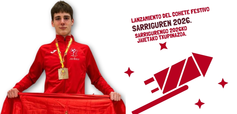 El campeón de España de taekwondo Xabier Tejero lanzará el chupinazo de las fiestas de Sarriguren 