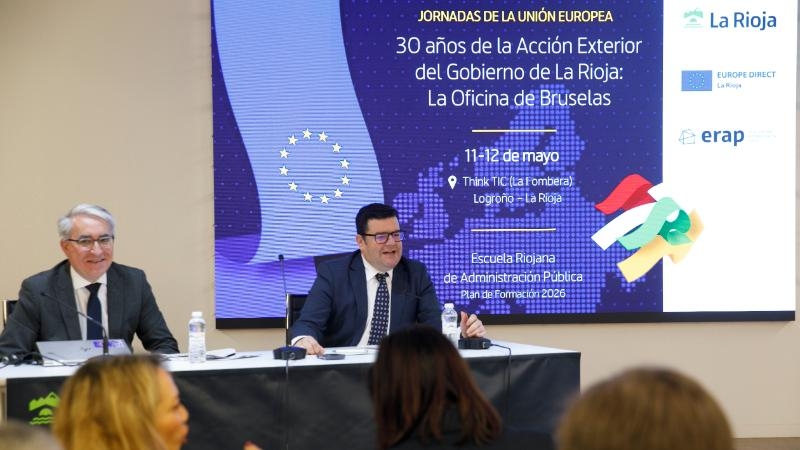 La Rioja refuerza su presencia en la Unión Europea tras tres décadas de acción exterior en la Oficina de Bruselas