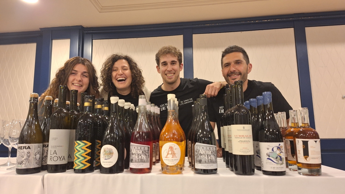 San Martín de Unx presenta El Vino de los Aromas ante los sumilleres de Bizkaia