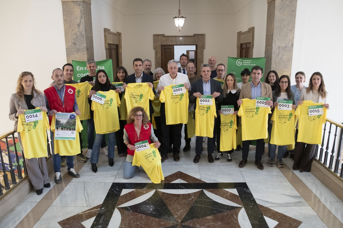 La XII Marcha Contra el Cáncer tendrá lugar en Pamplona el 14 de junio con salida y meta en la Ciudadela