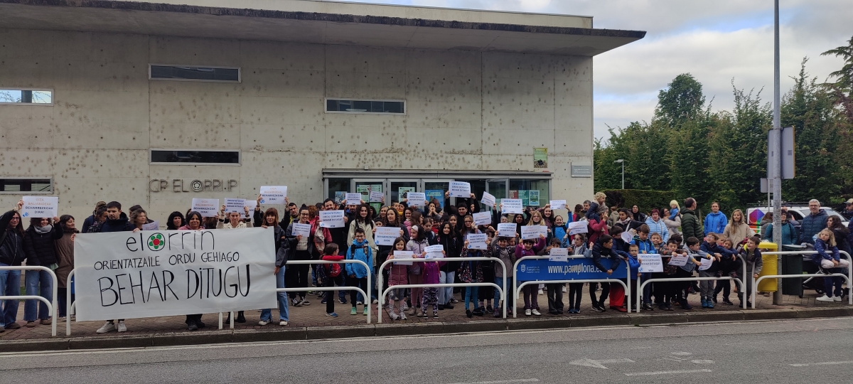 El CEIP Elorri de Mendillorri insiste en pedir un orientador a jornada completa 