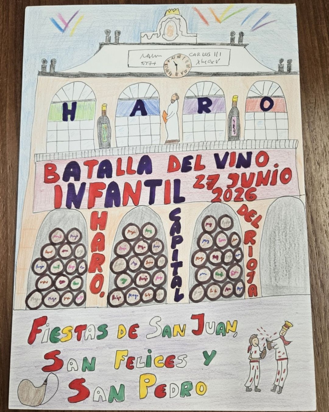Patricia Gracia Bonel gana el concurso del cartel infantil para las próximas fiestas tradicionales de Haro