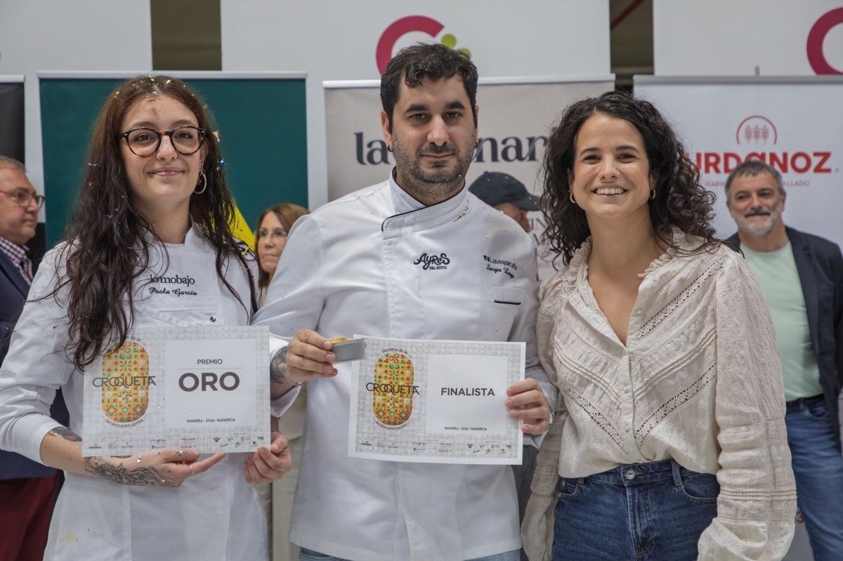 Ayres del Soto gana la IX Semana de la Croqueta de Navarra con un bocado de espárrago, trufa y perretxico