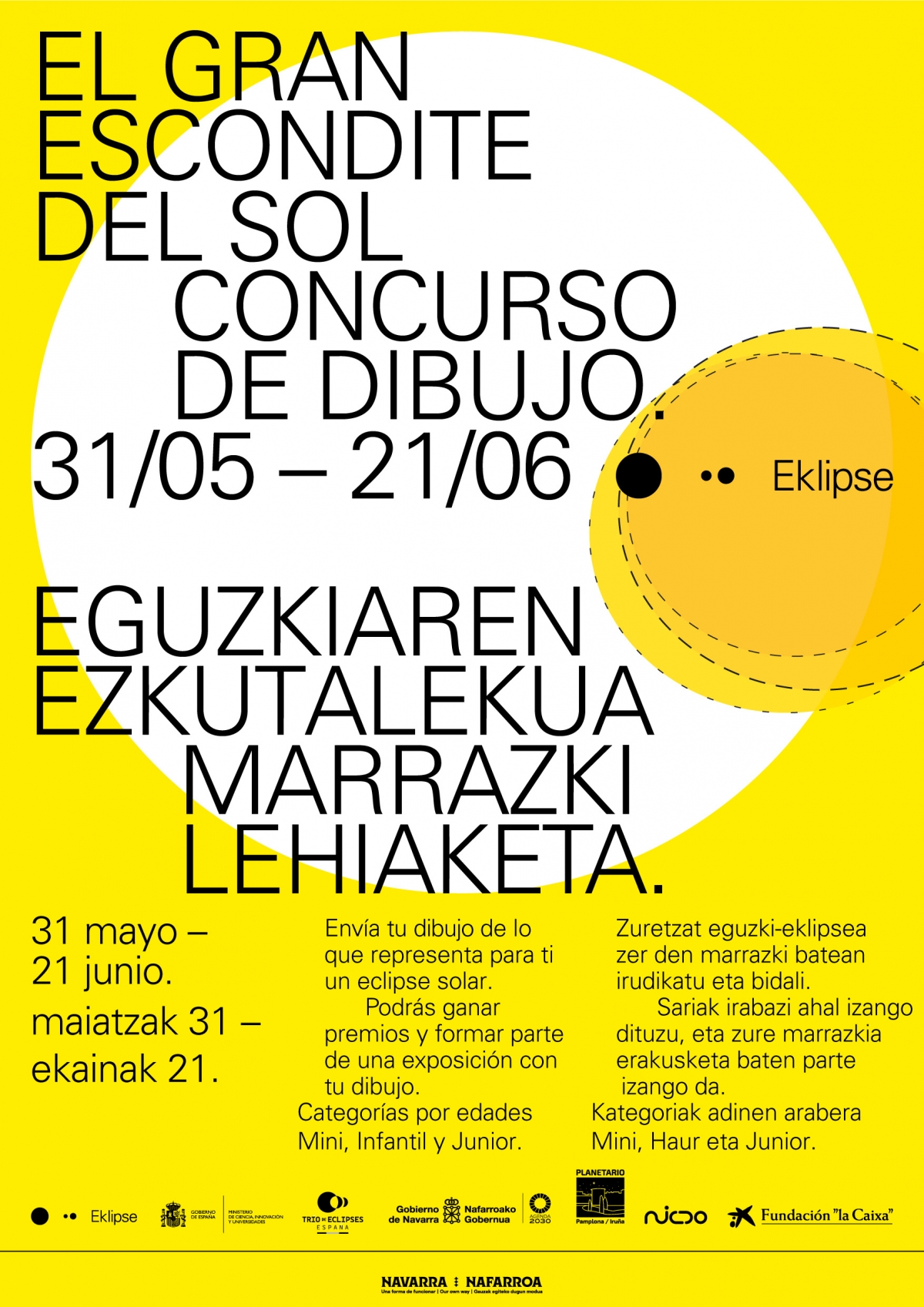 El Planetario de Pamplona lanza un concurso de dibujo infantil sobre el eclipse solar del 12 de agosto
