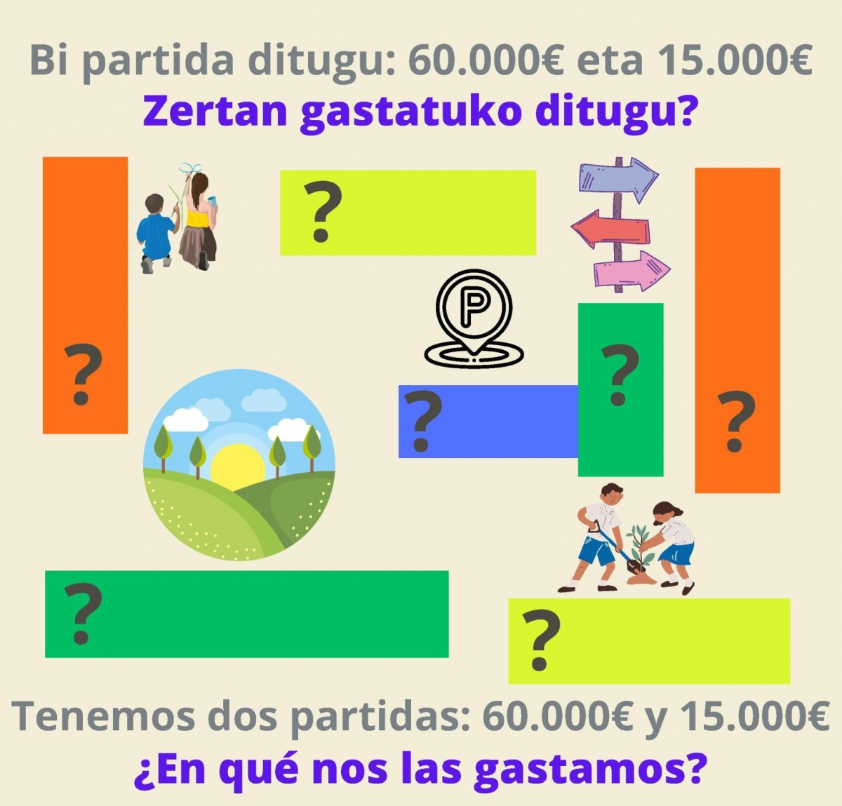 Huarte abre la votación de sus presupuestos participativos de 2026 con seis proyectos finalistas