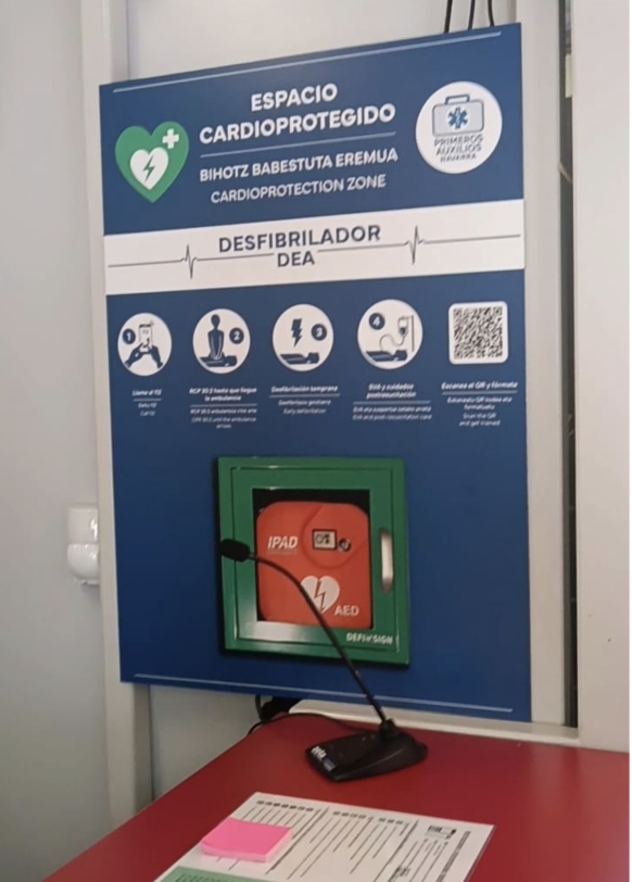 Sanfermines cardioprotegidos: la campaña que busca coordinar la red de desfibriladores tanto públicos como privados