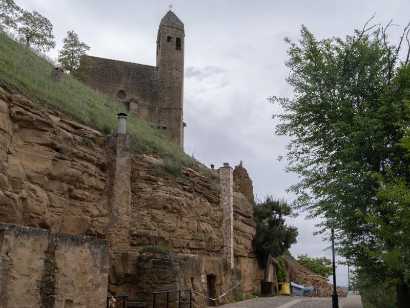 San Vicente de la Sonsierra inicia la recuperación de su recinto amurallado tras desactivarse la emergencia