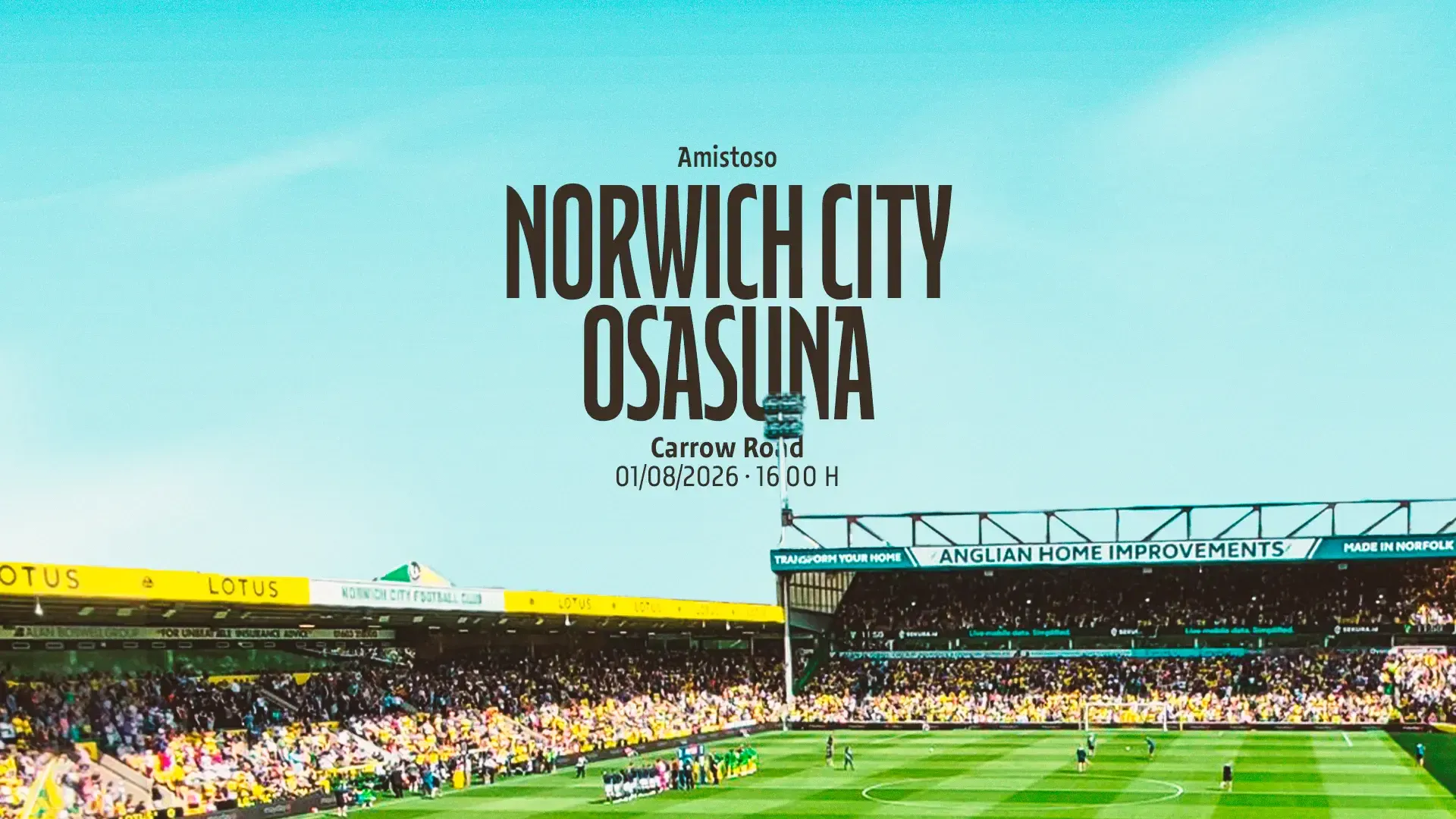 Osasuna disputará un partido amistoso ante el Norwich durante su concentración de pretemporada en Inglaterra