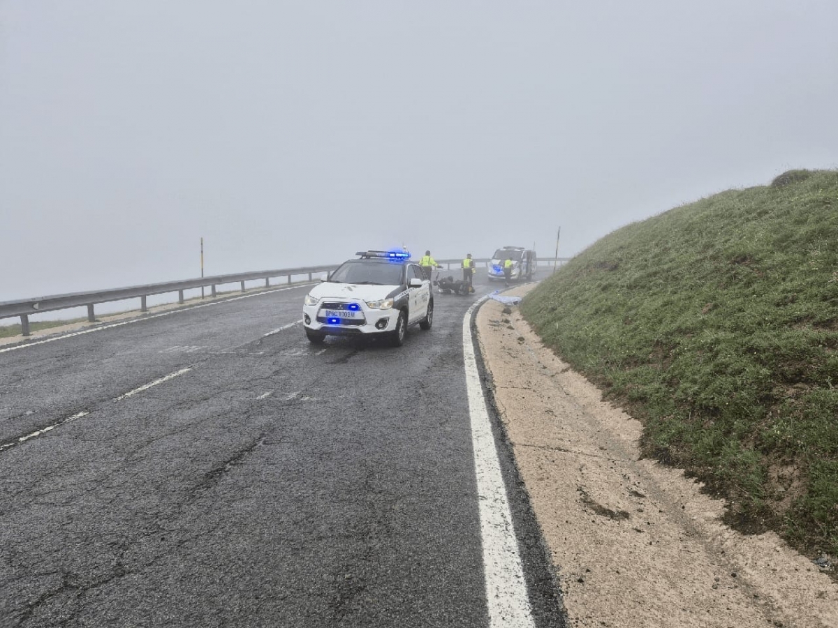 Un motorista de 56 años fallece tras sufrir una salida de vía en la carretera NA-137 en Isaba
