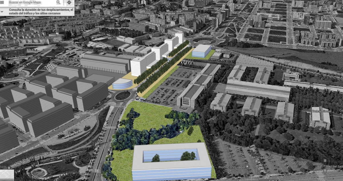 La UPNA pide al Ayuntamiento de Pamplona que reconsidere las torres de gran altura previstas en la Avenida de Cataluña
