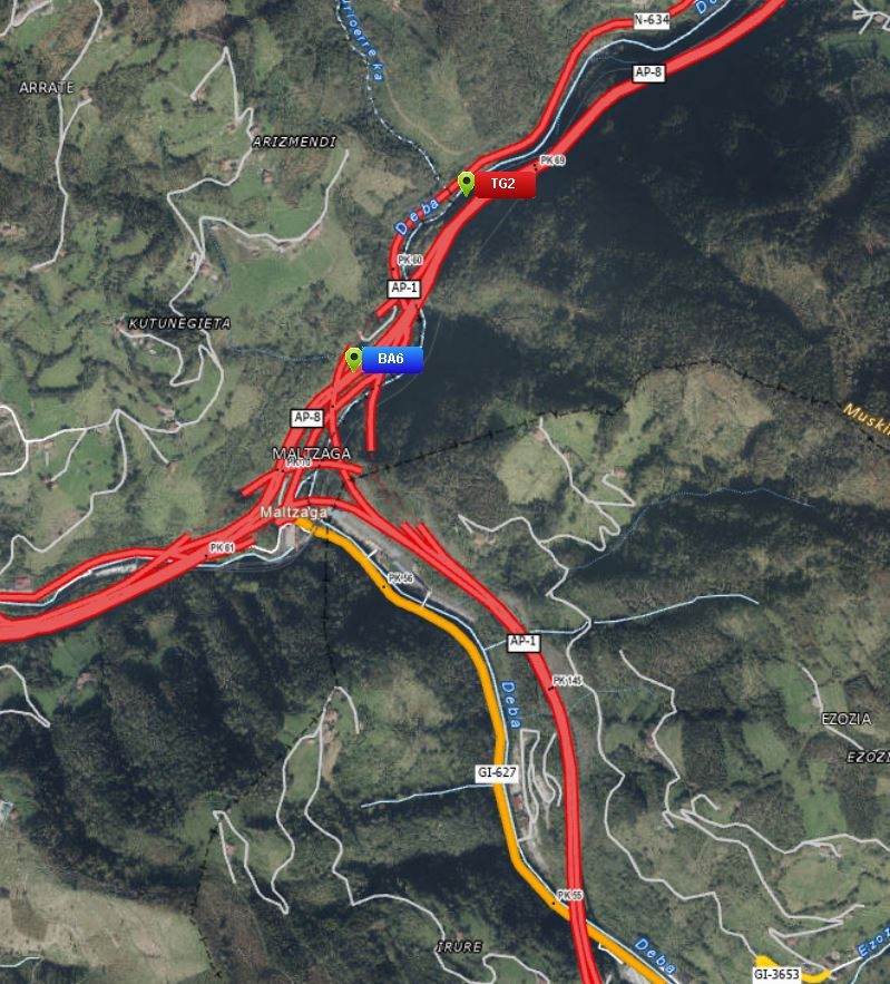 Cinco agentes de la Policía Foral mueren en un trágico accidente en la AP-8 cuando se dirigían a prácticas en Gipuzkoa