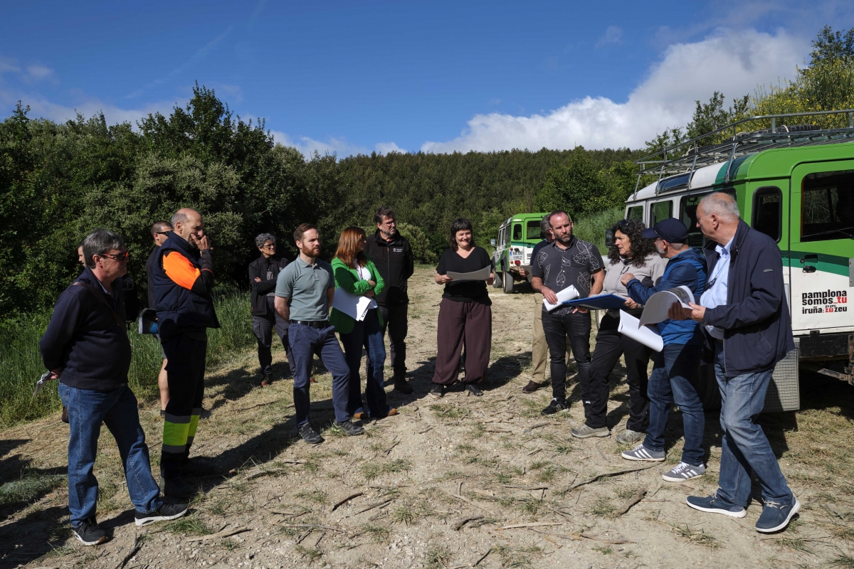 Pamplona recupera parte del monte Ezkaba dos años después del incendio que arrasó casi 20 hectáreas