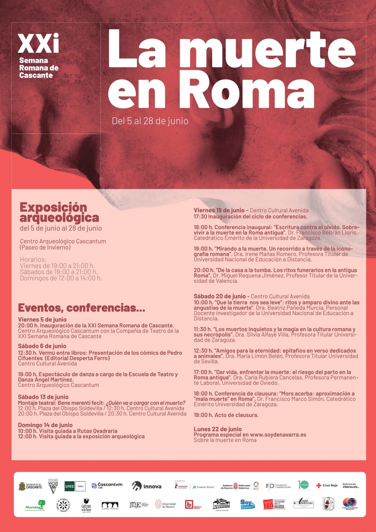 La XXI Semana Romana de Cascante se inaugura con un nuevo centro arqueológico y la muerte en Roma como protagonista