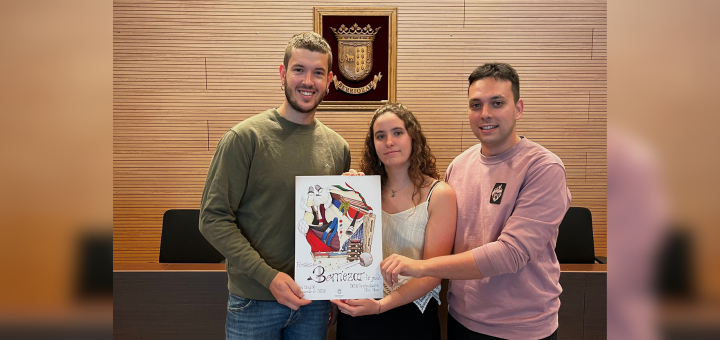 La obra «Gure jaiak» de Irati García gana el concurso de carteles de las fiestas de Berriozar 2026