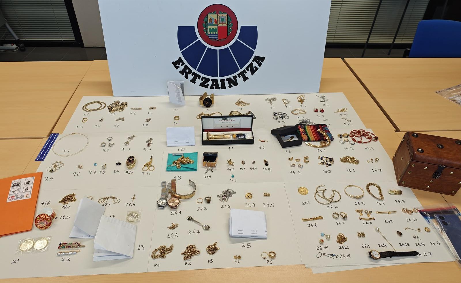 Una mujer detenida en Azpeitia por robar joyas a ancianos en domicilios y residencias de mayores de Gipuzkoa