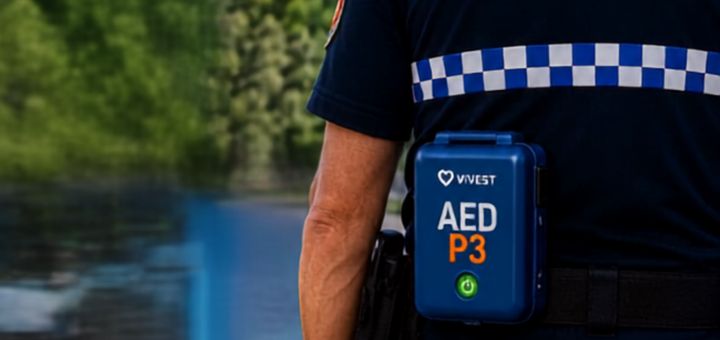 La Policía Municipal de Berriozar es el primer cuerpo de Navarra en contar con el desfibrilador ultraligero Vivest P3