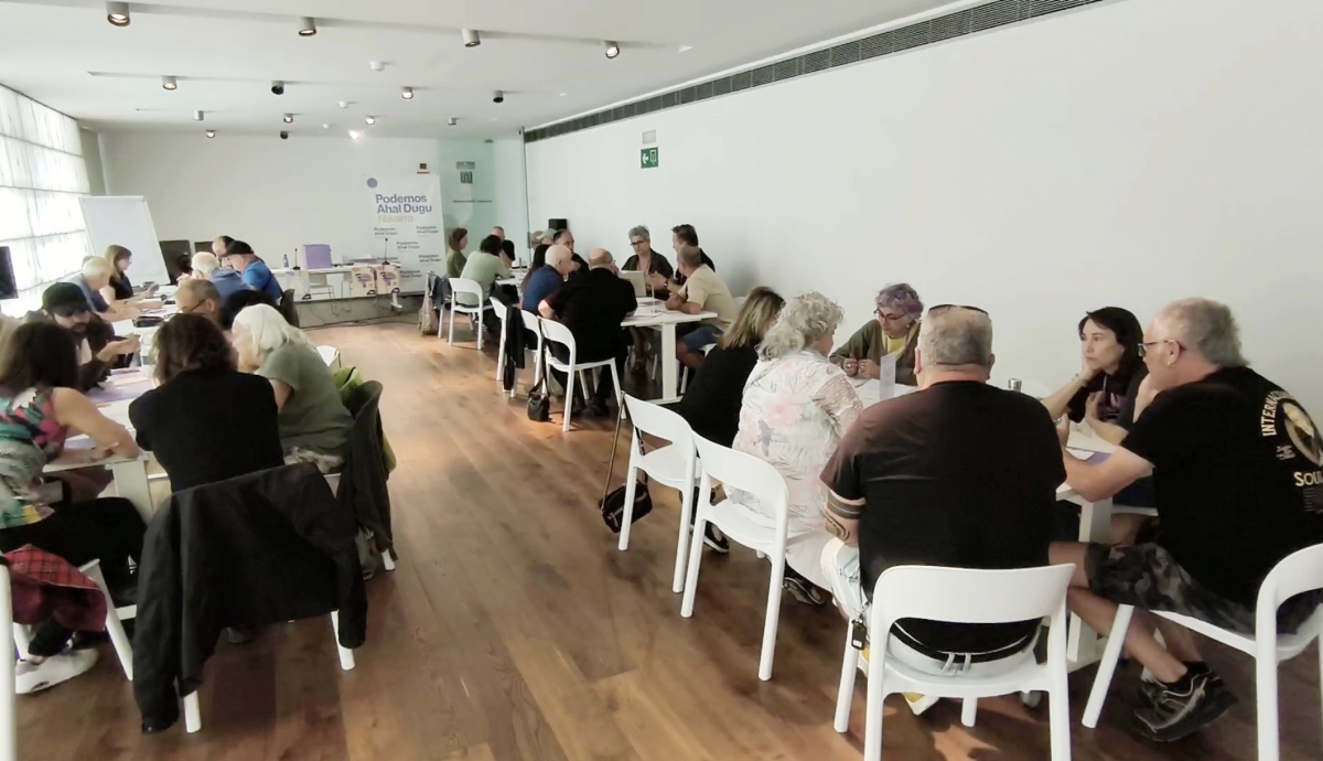 Podemos Navarra continúa el debate sobre su futuro electoral en una nueva asamblea participativa el 27 de junio 