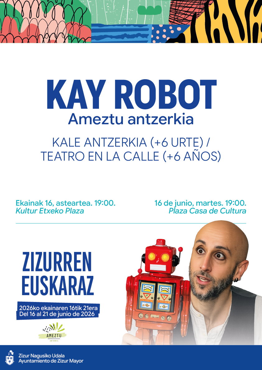 Zizur Mayor programa una semana de actividades culturales en euskera con teatro, marionetas y cuentacuentos
