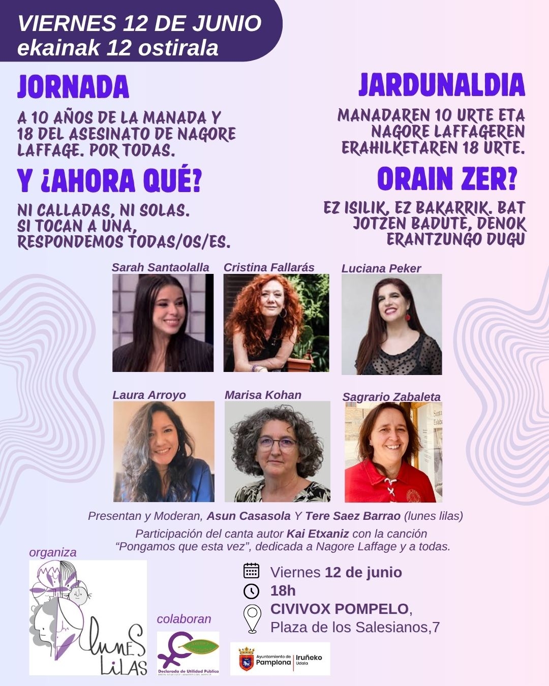 Pamplona reúne a seis periodistas y analistas para reflexionar, diez años después de La Manada, sobre qué ha cambiado 