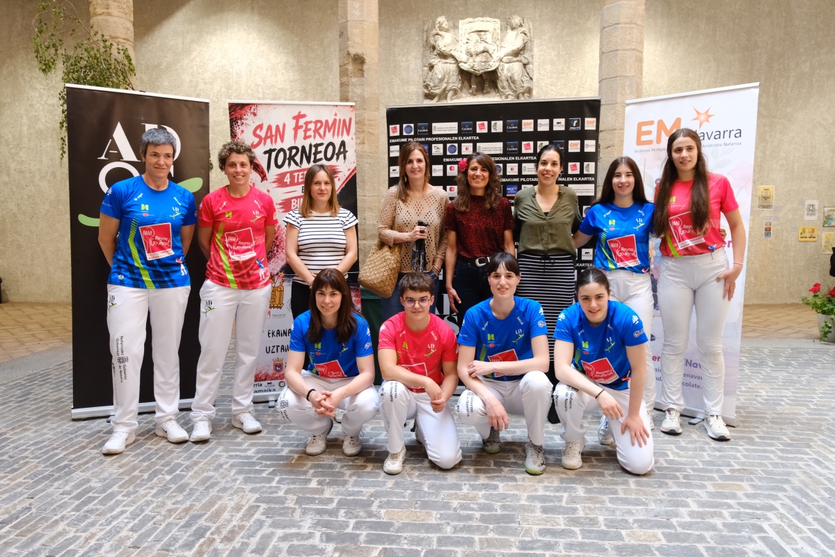 El Torneo San Fermín de pelota femenina arranca este fin de semana con diez profesionales en liza y las finales fijadas 