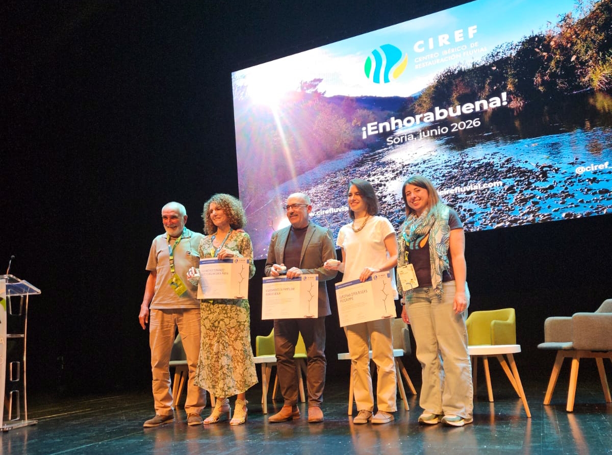 Pamplona recibe en Soria el premio del Congreso Ibérico de Restauración Fluvial por su proyecto RUNA 2025