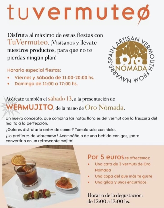 TuVermuteo se suma a las fiestas de Lezkairu con catas, encurtidos y el estreno del Wermujito de Oro Nómada