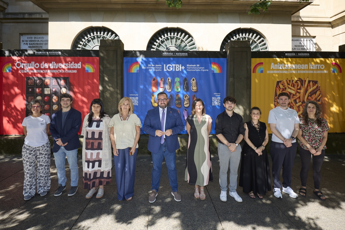 Navarra lanza su campaña del 28J bajo el lema 'Orgullo de diversidad. Celebra la diferencia, reivindica la igualdad'