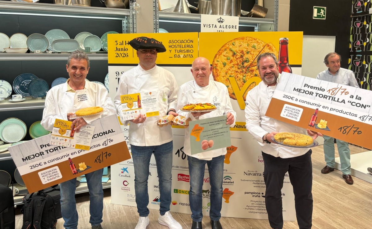 El Bar Chelsy de Pamplona y el Bar La Catedral de Tudela, ganadores de la 9ª Semana de la Tortilla de Navarra