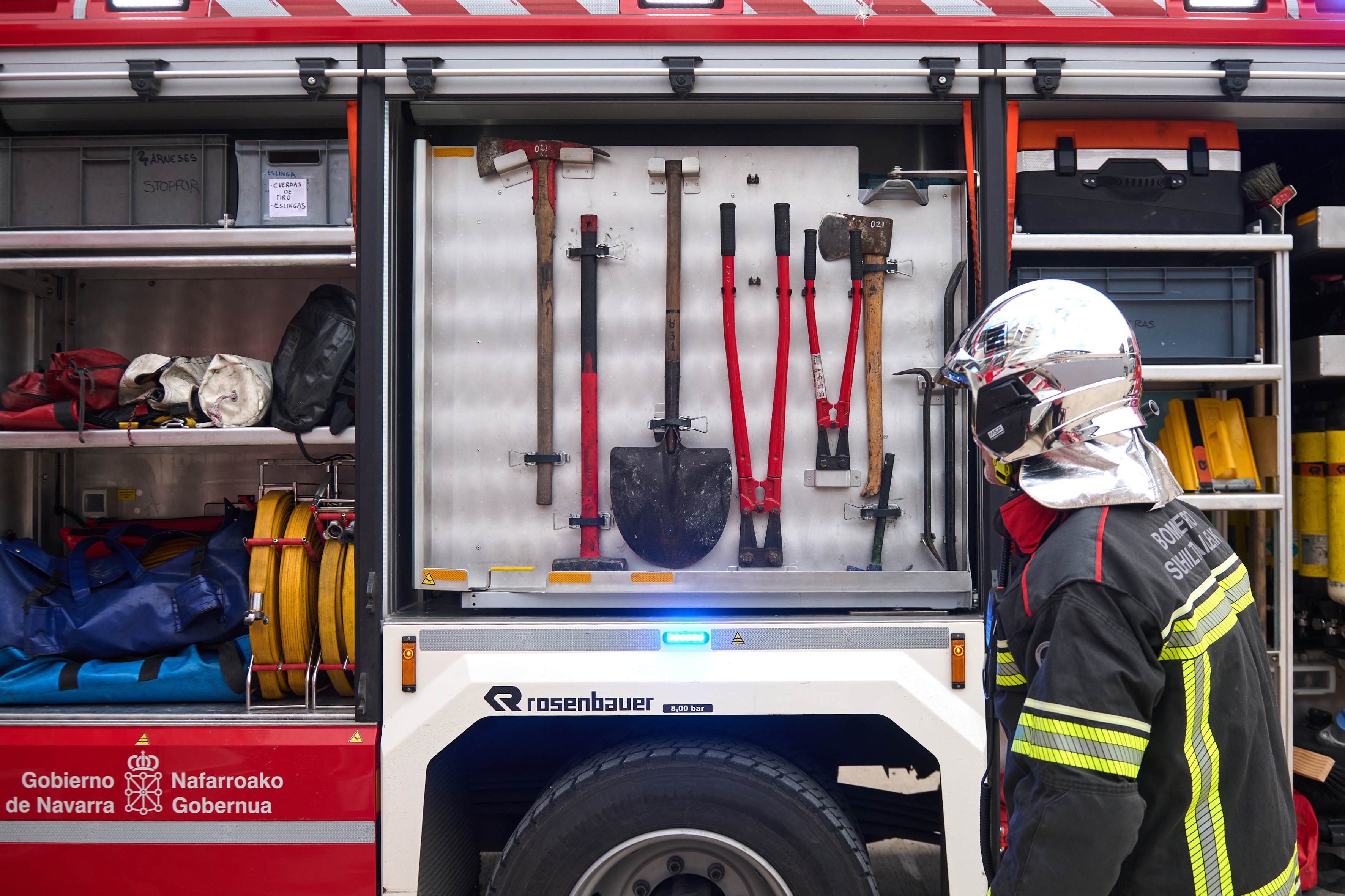 Extinguido un incendio en una empresa de gestión de residuos de Pamplona 