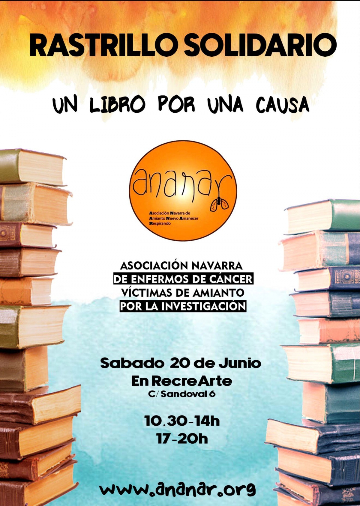 Rastrillo solidario de libros en beneficio de las víctimas del amianto