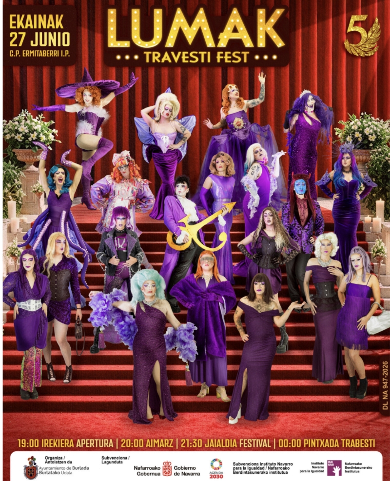 El Lumak Travesti Fest celebra su quinta edición en Burlada con tres días de espectáculo, talleres y reivindicación 
