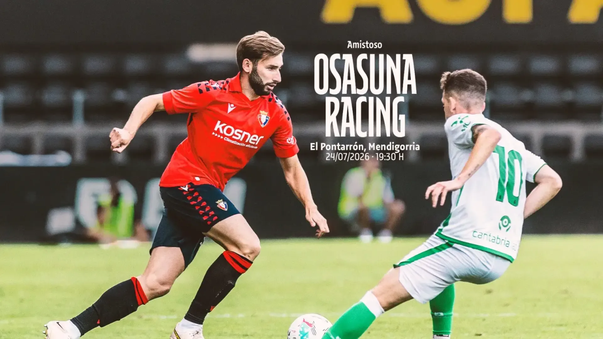 Osasuna se enfrentará al Racing de Santander en en primer amistoso en pretemporada