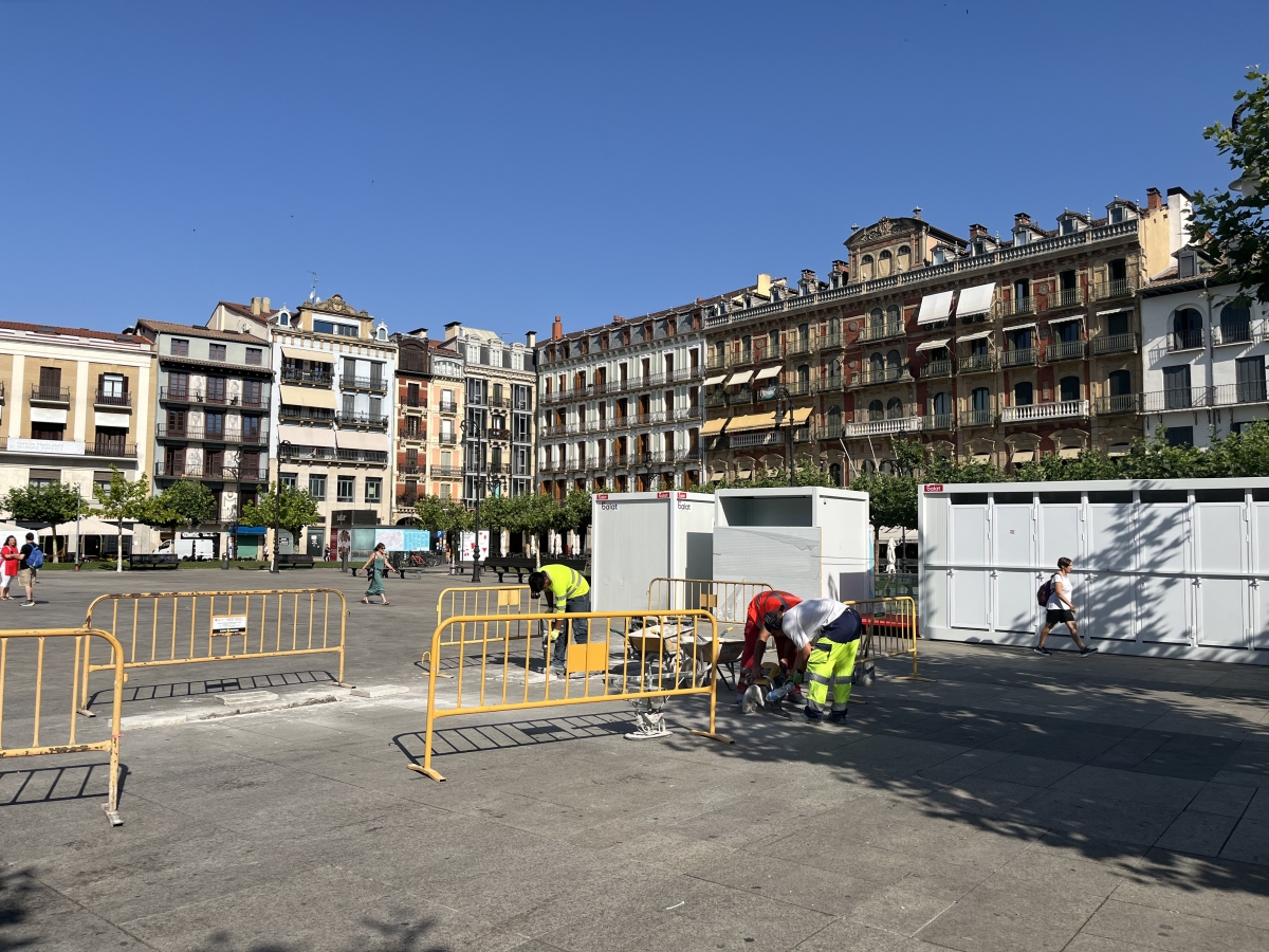 Pamplona limita obras en la vía pública a partir del 30 de junio por la inminencia de los Sanfermines