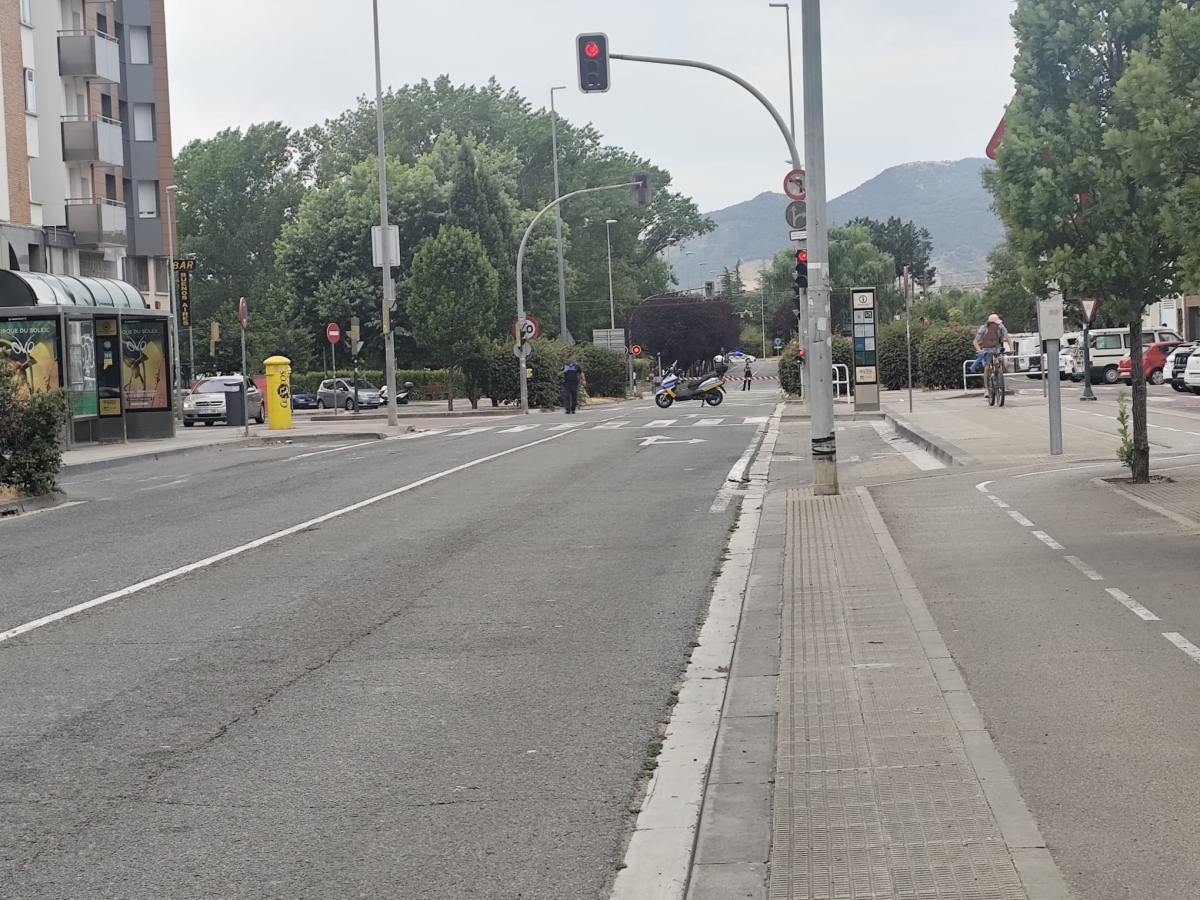 La avería de un tren de mercancías corta la circulación ferroviaria entre Pamplona y Zuasti