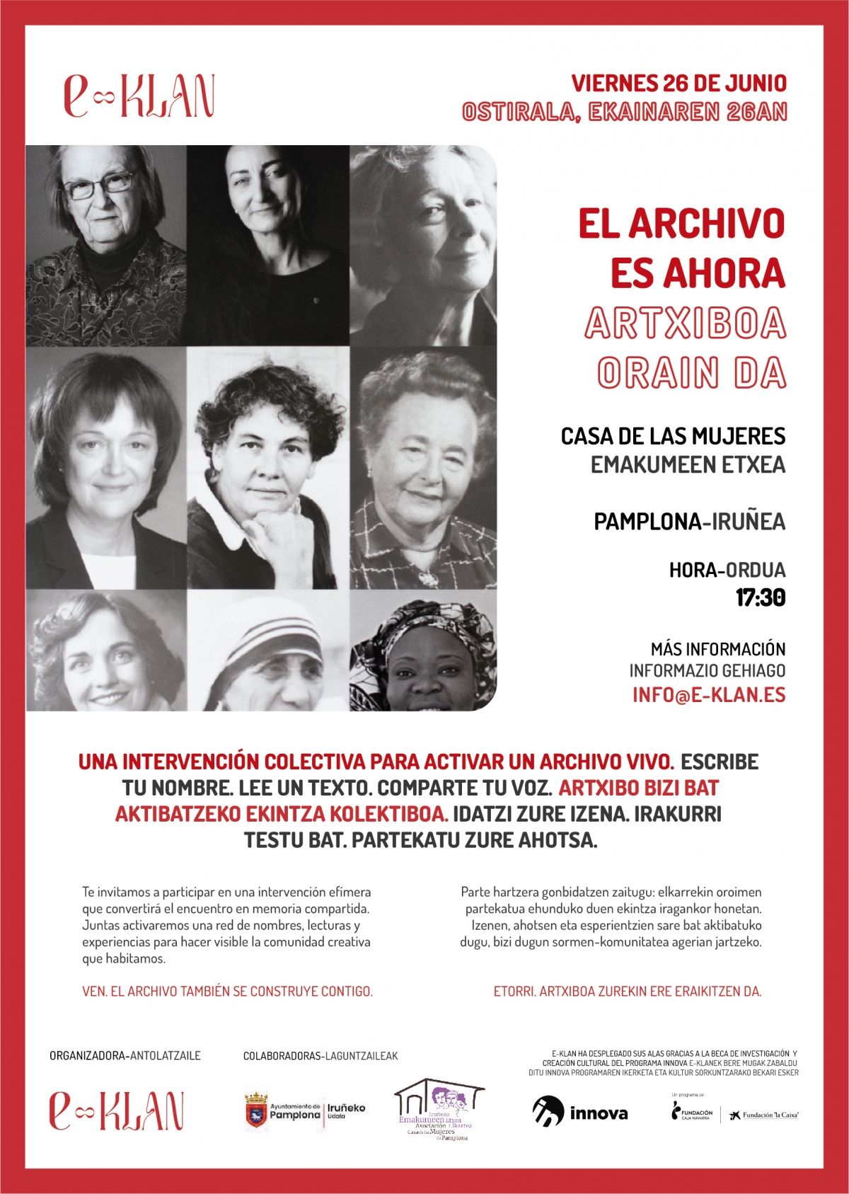 El archivo es ahora: una acción colectiva para activar un archivo vivo de mujeres que trabajan con la imagen en Navarra