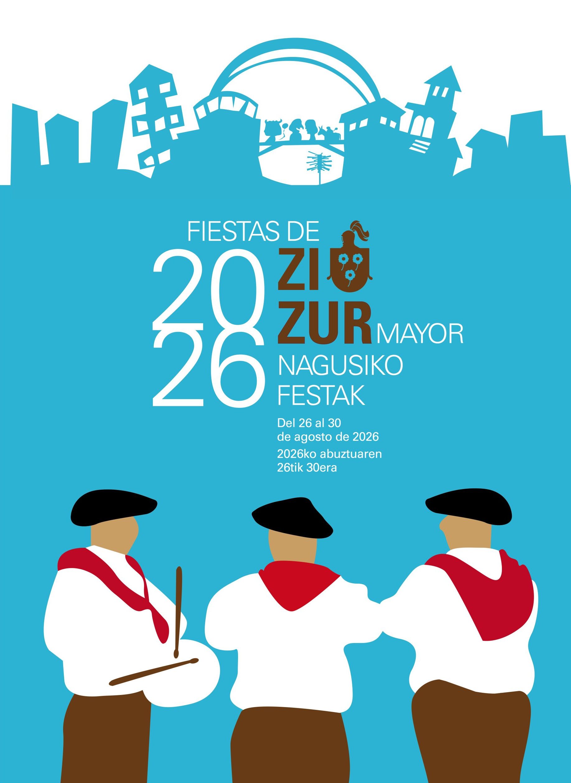 Rafael Pérez Lizaso gana el concurso de carteles para las Fiestas de Zizur Mayor 2026