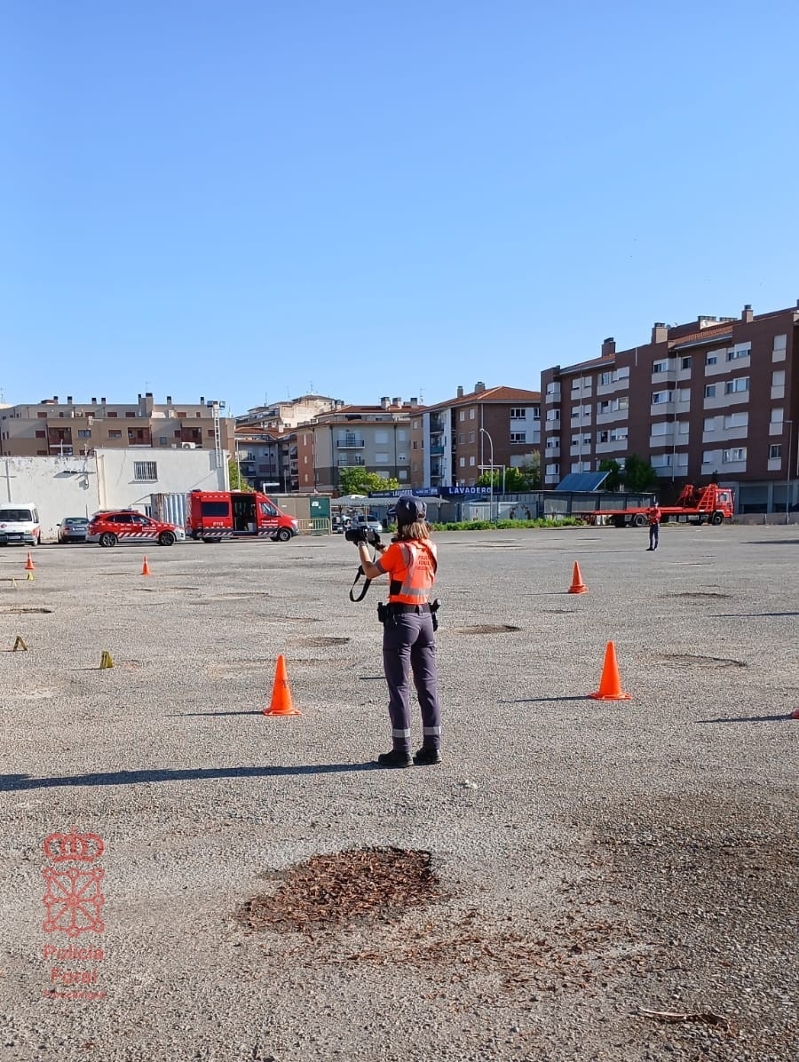 Hallan muerto a un hombre en un parking de Tudela: la Policía Foral no descarta un atropello con fuga