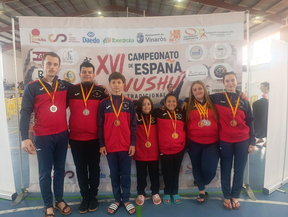 Navarra brilla en el Campeonato de España de Wushu Tradicional con nueve medallas y un futuro prometedor