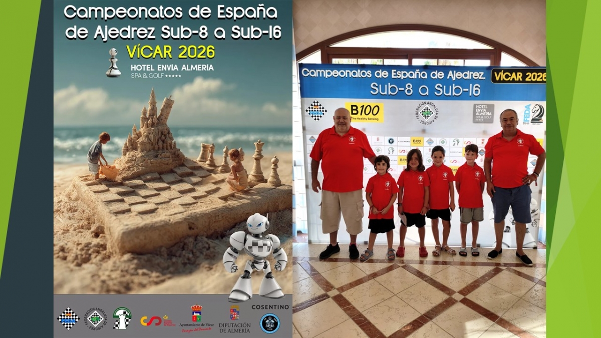 Navarra compite con un equipo muy competitivo en el Campeonato de España de ajedrez sub-8 en Vícar