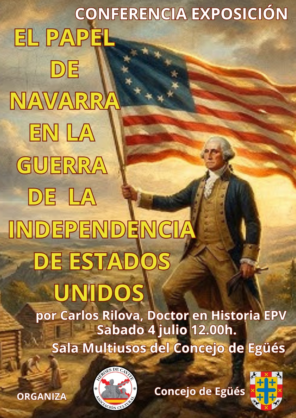 El Concejo de Egüés recuerda este sábado la gesta del Regimiento Navarra en la guerra de la independencia de EEUU