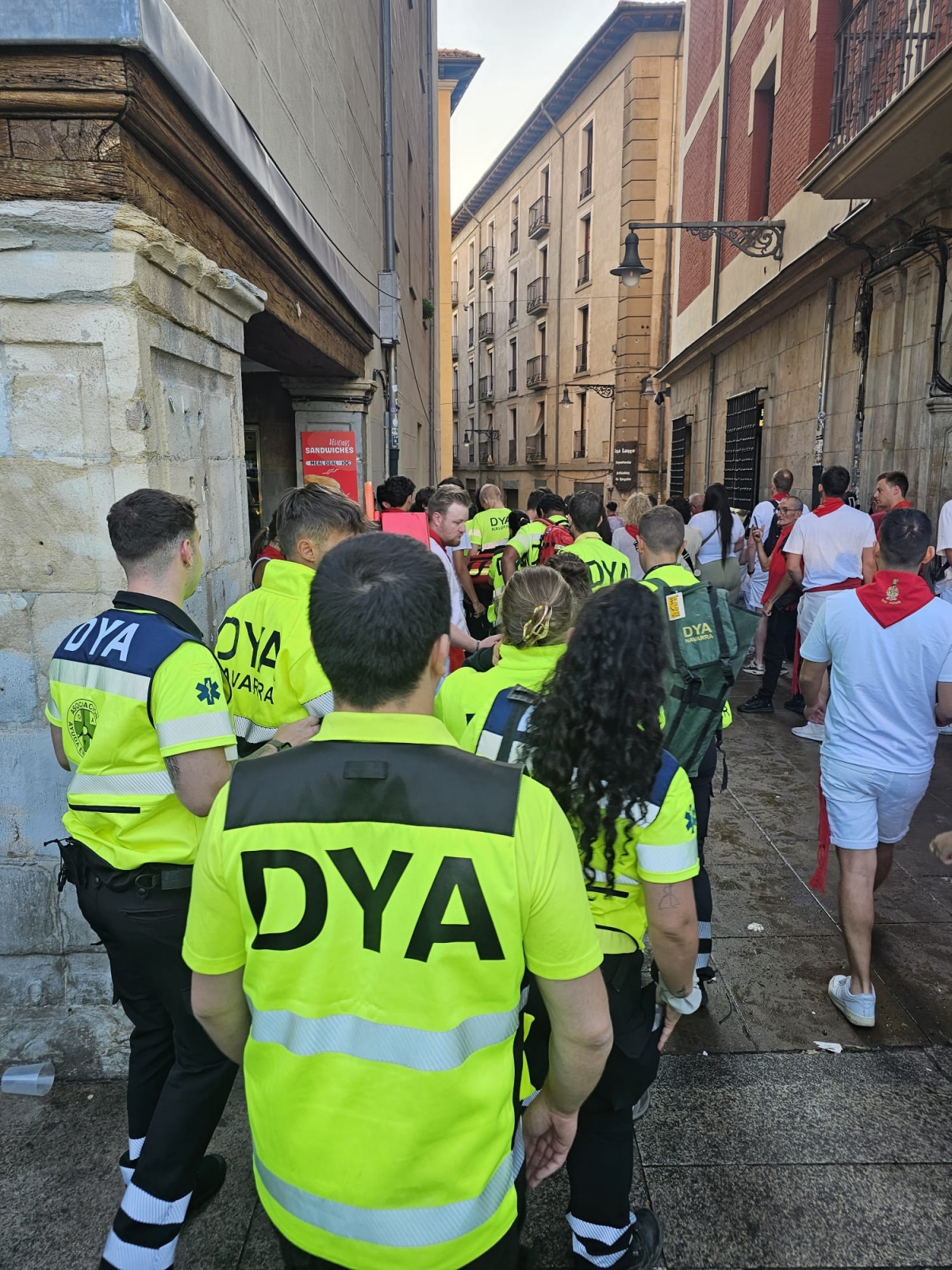 DYA Navarra atiende a 98 personas en el segundo día de los Sanfermines