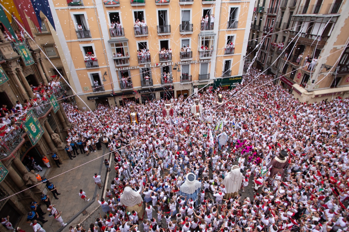 [GALERIA] El primer Txupinazo Txiki deja imágenes para la historia de Pamplona 