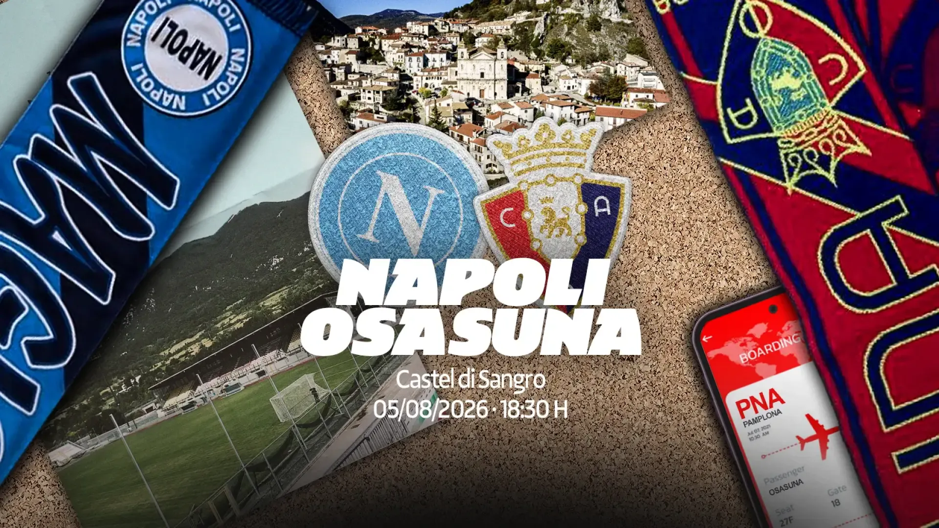 Osasuna se medirá al Napoli en Italia en un exigente test de pretemporada antes del inicio de LaLiga