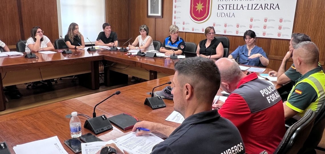 La Junta Local de Seguridad ultima el dispositivo para las fiestas patronales de Estella-Lizarra
