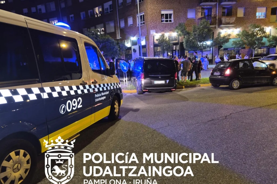 Detenido en Pamplona tras robar una furgoneta, causar múltiples colisiones y atropellar a tres personas