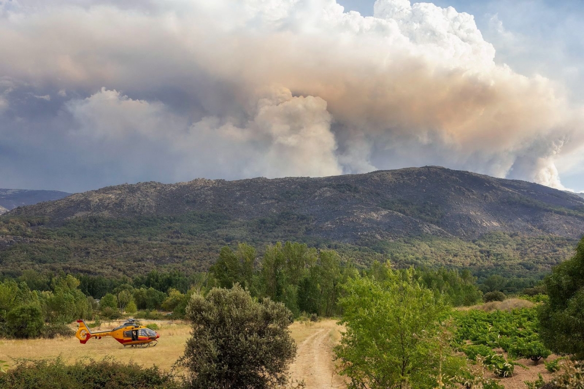 Más de 120.000 evacuados por los incendios forestales que mantienen en alerta a Madrid, Ávila y Castellón