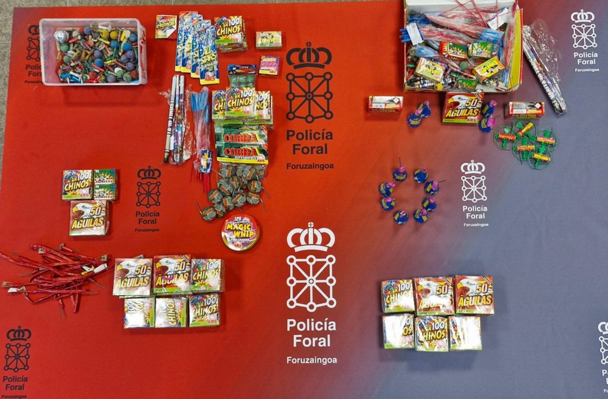 Incautan decenas de petardos ilegales en Elizondo tras una alerta vecinal por la venta de pirotecnia