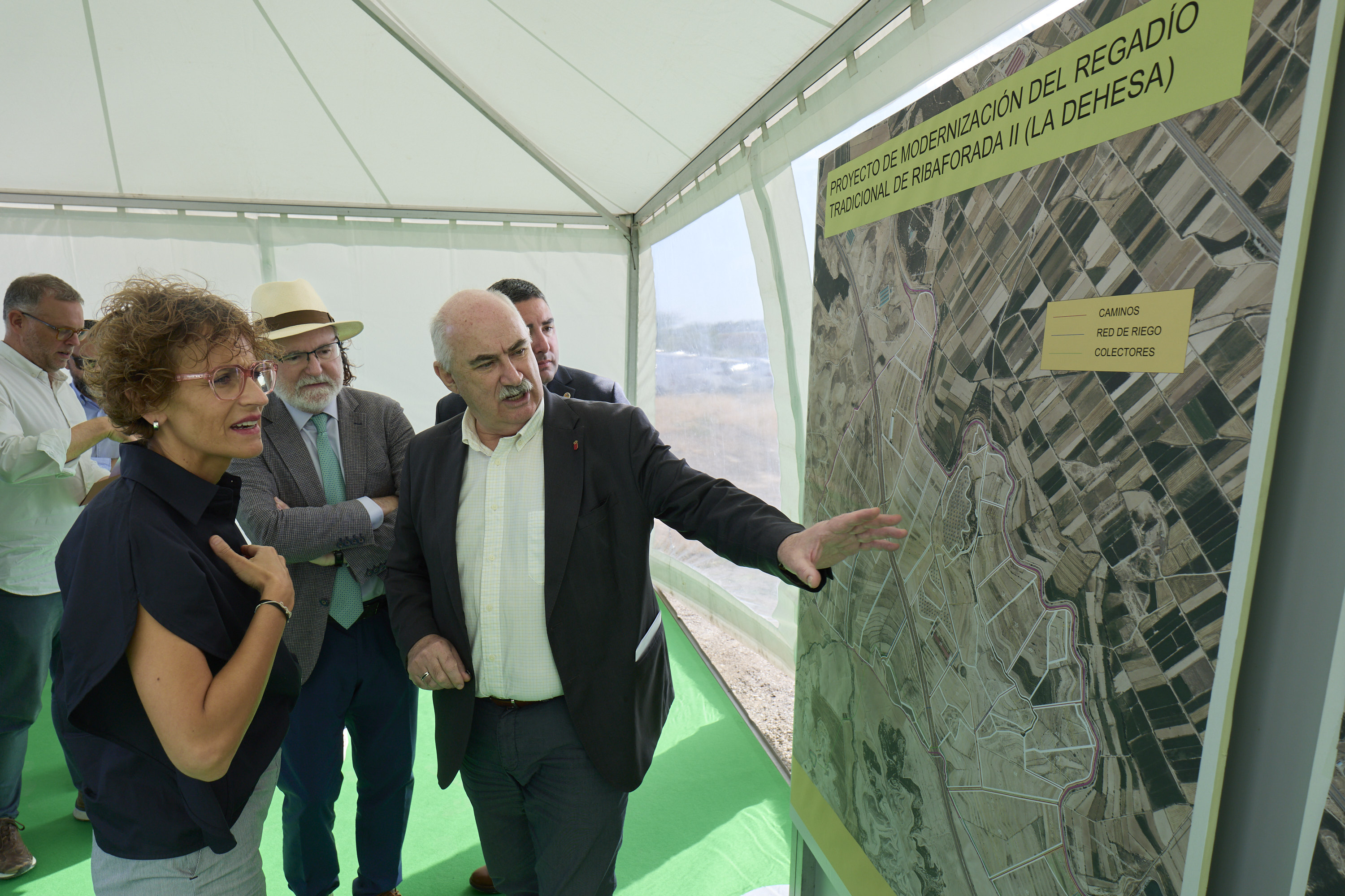 El Gobierno de Navarra invierte 22 millones para modernizar 1.500 hectáreas de regadío en Ribaforada